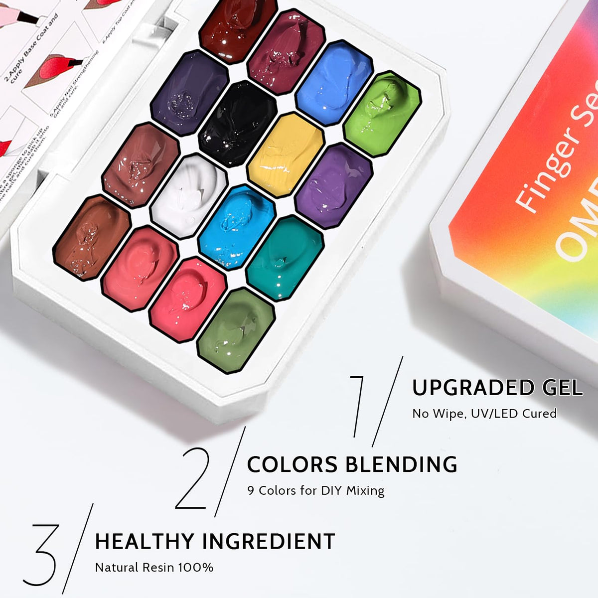 Sponge Pat Paint Nail Gel, Ombre Nails Gradient Gel Nail Blush Blooming Aura Nails Drawing Stripper