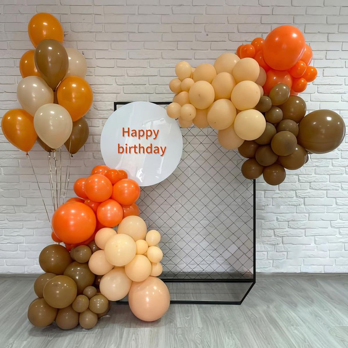 Fall Balloons, 50pcs Orange and Gold Balloons, Orange Brown Yellow Balloon, Gold Red Confetti