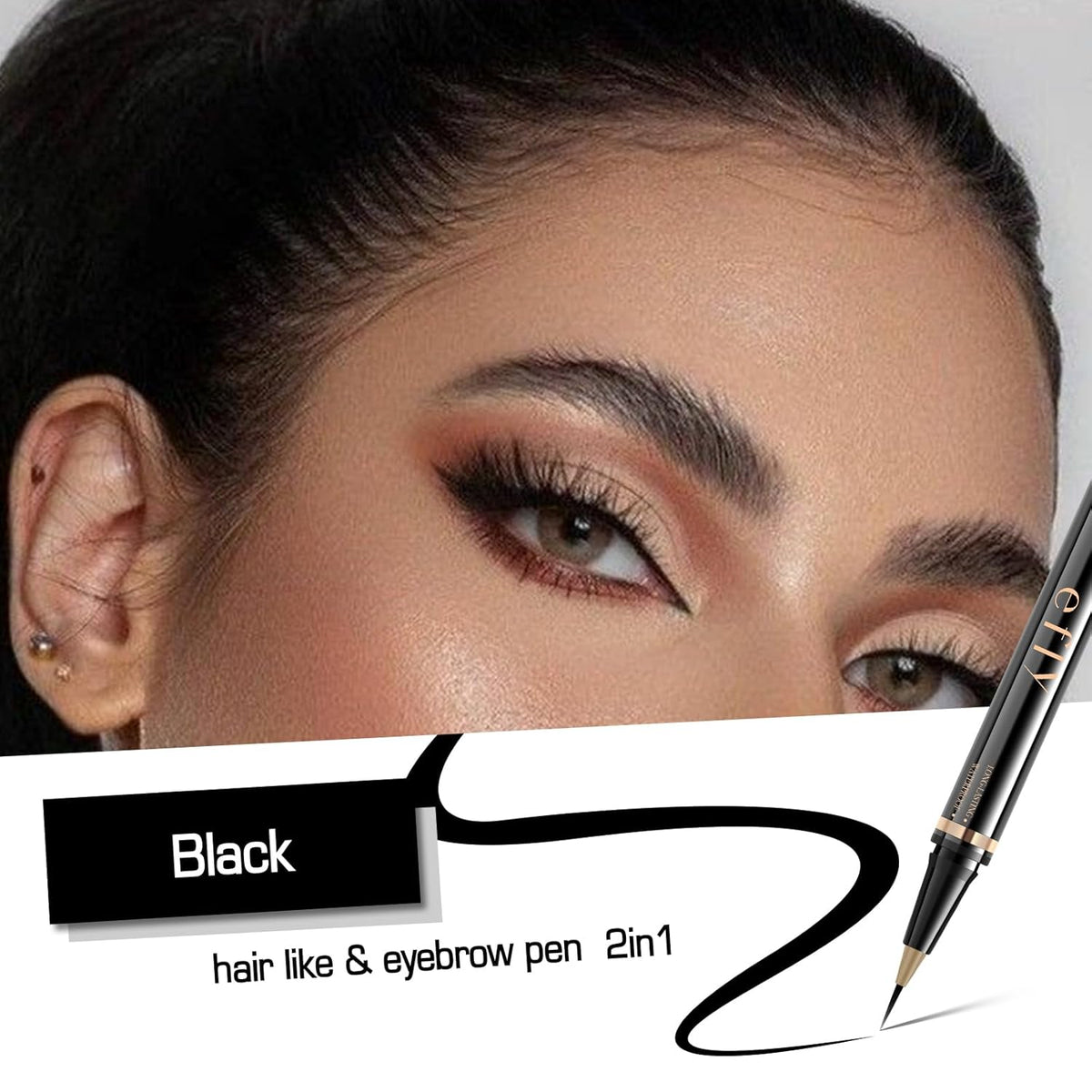 Eyebrow Pencils for Women, Microblading Eyebrow Pen Magical 2-in-1 Dual-Ended Brow Pen with 3D &