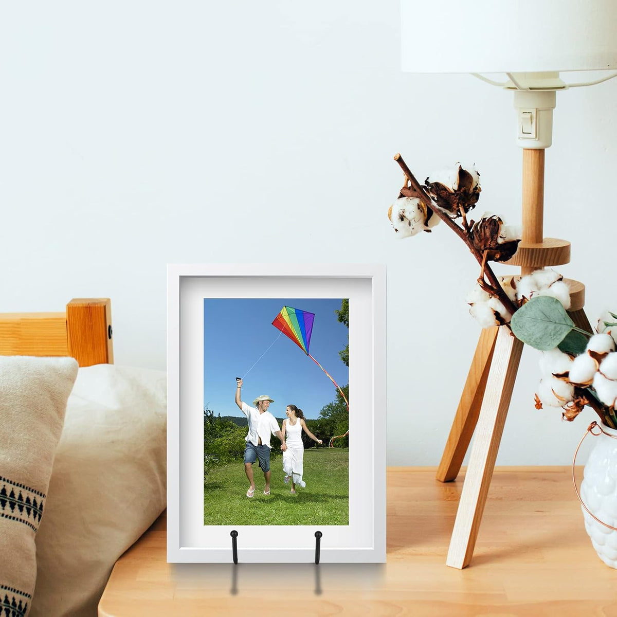 IBosins 5 Pack 8 Inch Plate Holder Display Stands, Large Metal Black Frame Stand for Picture, Book