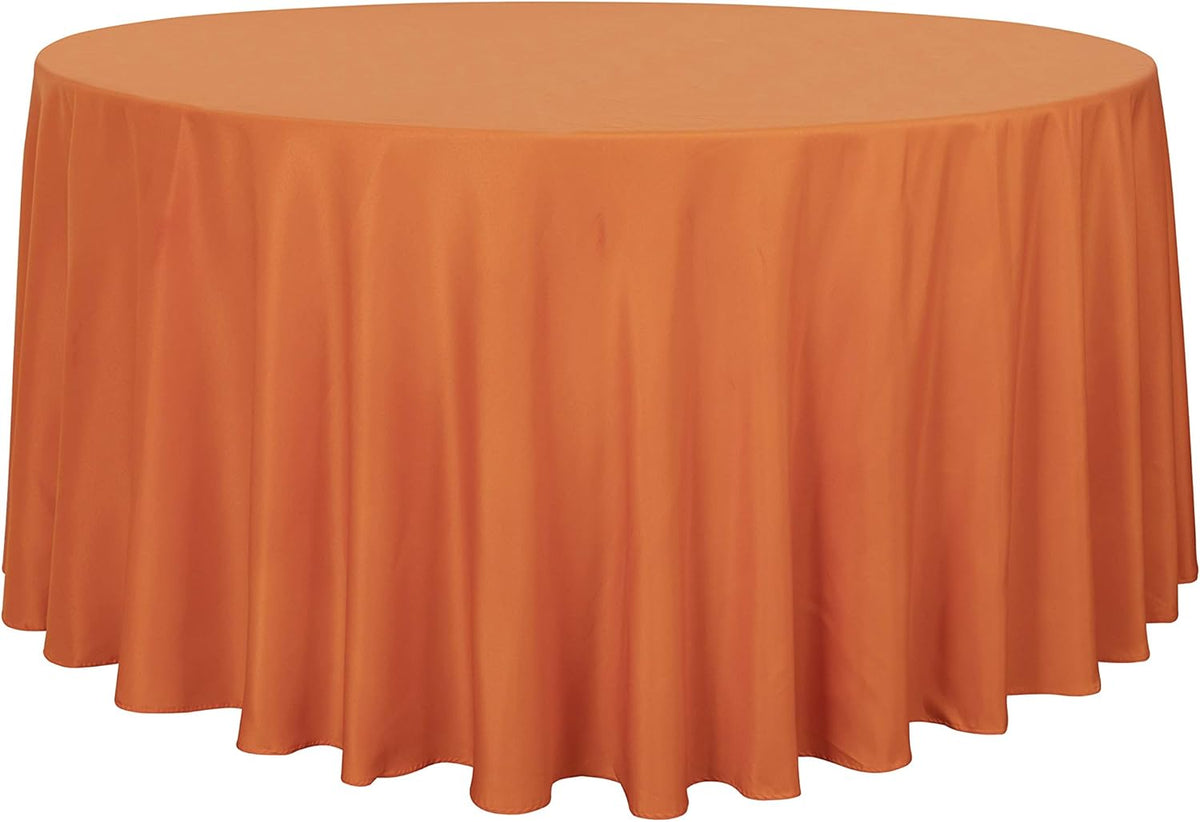 sancua Round Tablecloth - 108 Inch - Water Resistant Spill Proof Washable Polyester Table Cloth