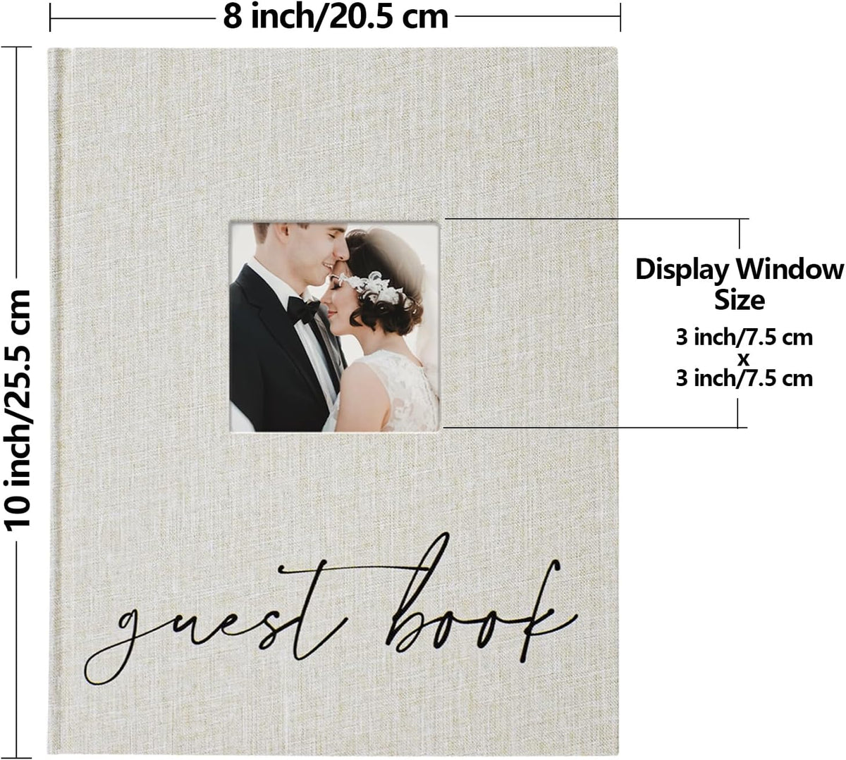 Vienrose Wedding Guest Book Polaroid Guest Book Photo GuestBook Sign in book Personalized Linen
