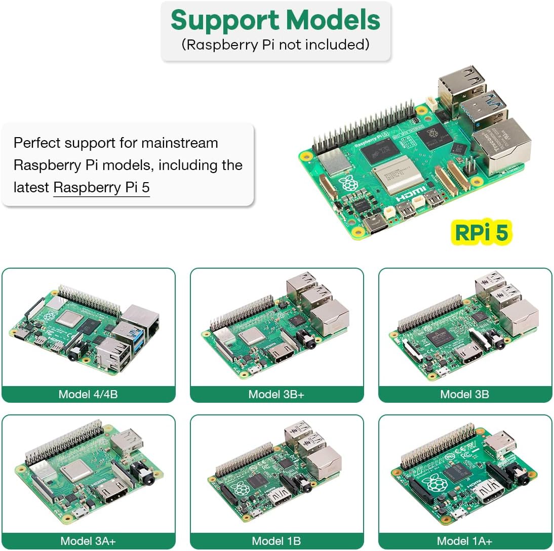 LAFVIN Basic Starter Kit for Raspberry Pi Development Board Breadboard LCD1602 Module Python C Java