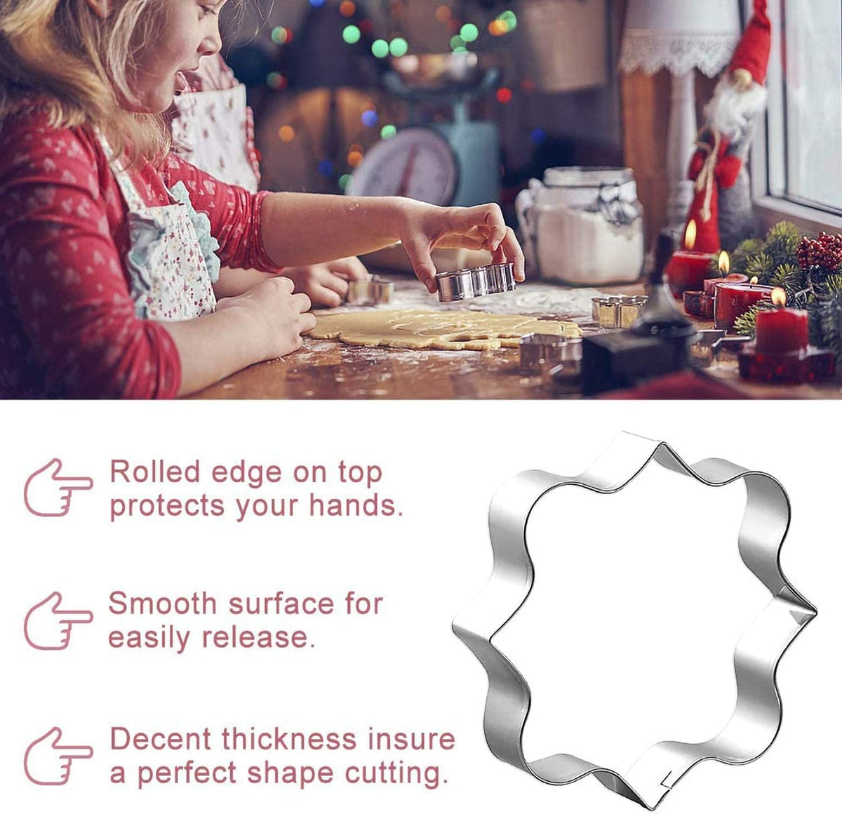 8 PCS Plaque Frame Cookie Cutters, Stainless Steel Plaque Plate Cookie Cutter Fondant Cake