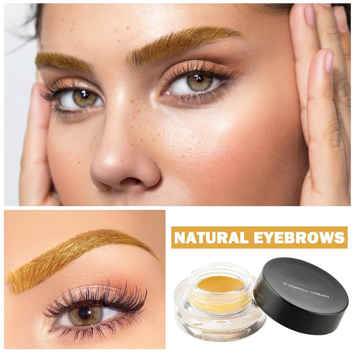 Eyebrow Pomade Cream,Brow Pomade Gel Naturally Long Lasting Waterproof,Delicate and Smooth Eye Brow