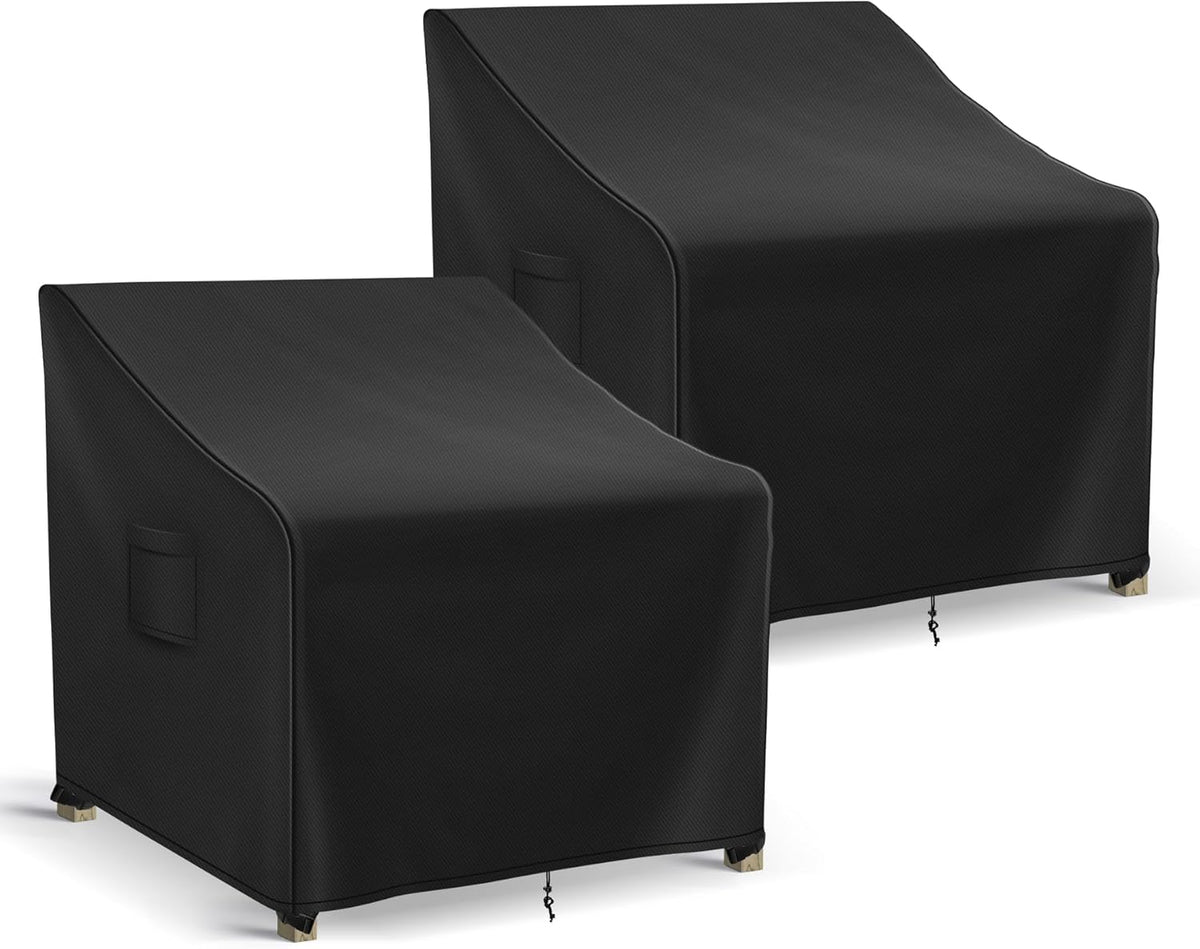 Patio Furniture Covers Waterproof for Chairs, Lawn Outdoor Chair Covers 2 Pack, Patio Chair Covers