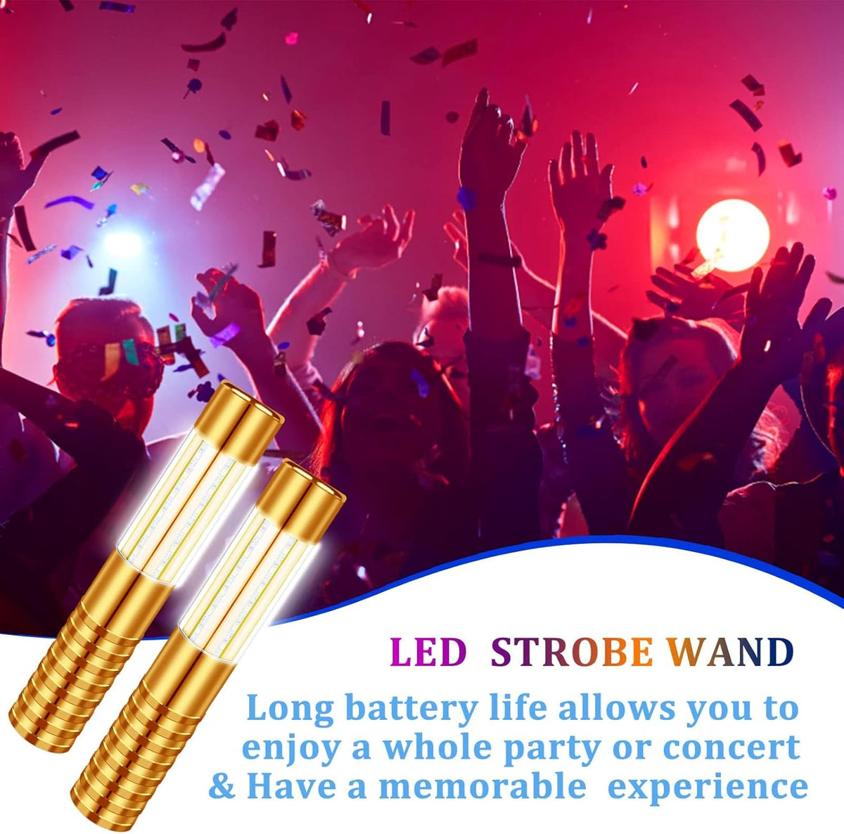 4 Pieces Strobe Baton Bottle Service Sparklers Bottle Service Light Bottle Handheld Light for