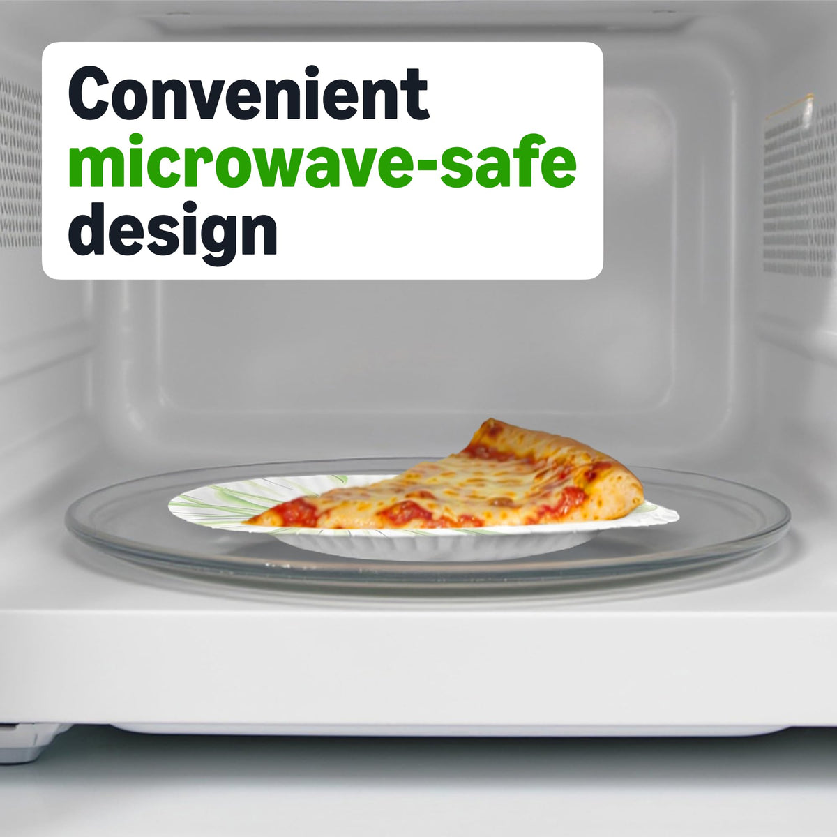 Amazon Basics Everyday Disposable Paper Plates, 8.62 Inch, Microwave-Safe, Cut Resistant