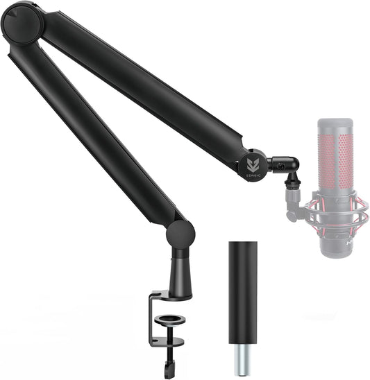 Sensic SA-30 Microphone Boom Arm, 360° Rotatable Mic Stand with 6 inch riser, Microphone Holder