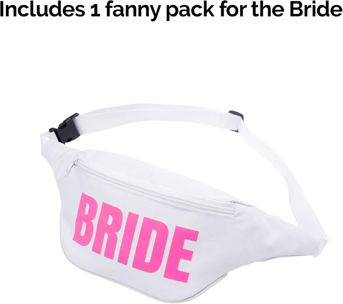 Bachelorette 80s Fanny Pack Set | 18 Pack | 1 Bride Fanny Pack and 17 Squad Fanny Packs |