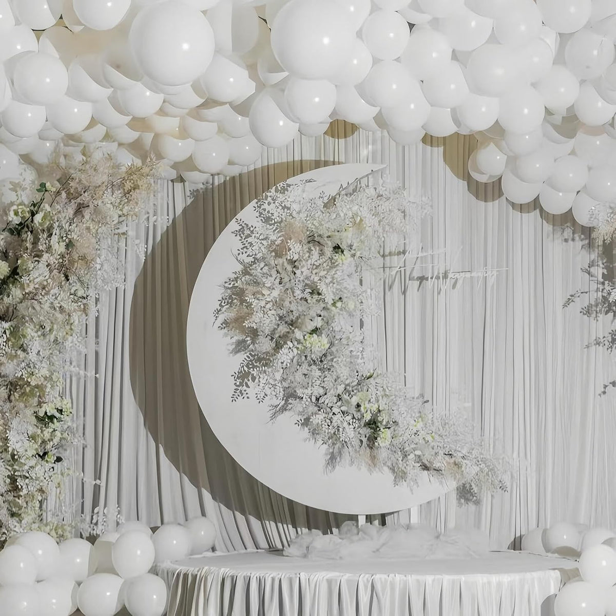412pcs White Balloons 18 12 10 5 Inch White Balloon Garland Arch Kit Different Sizes Matte Latex