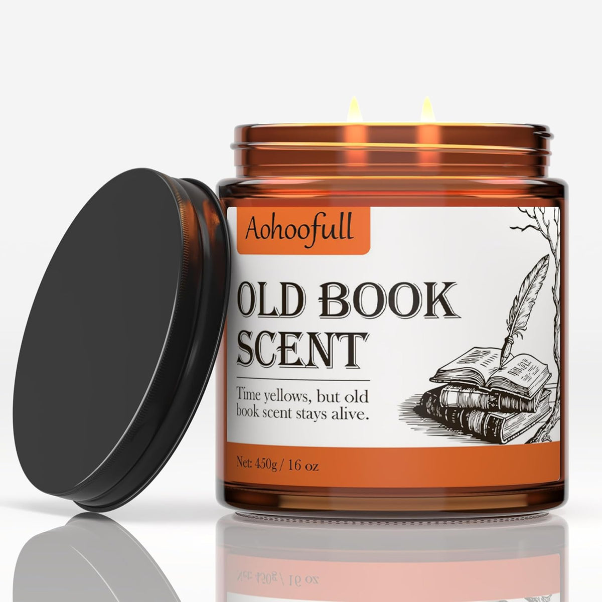 Scented Candles Gifts for Book Lovers,Soy Wax Candles,Inspired Gift Ideas for Readers,Women