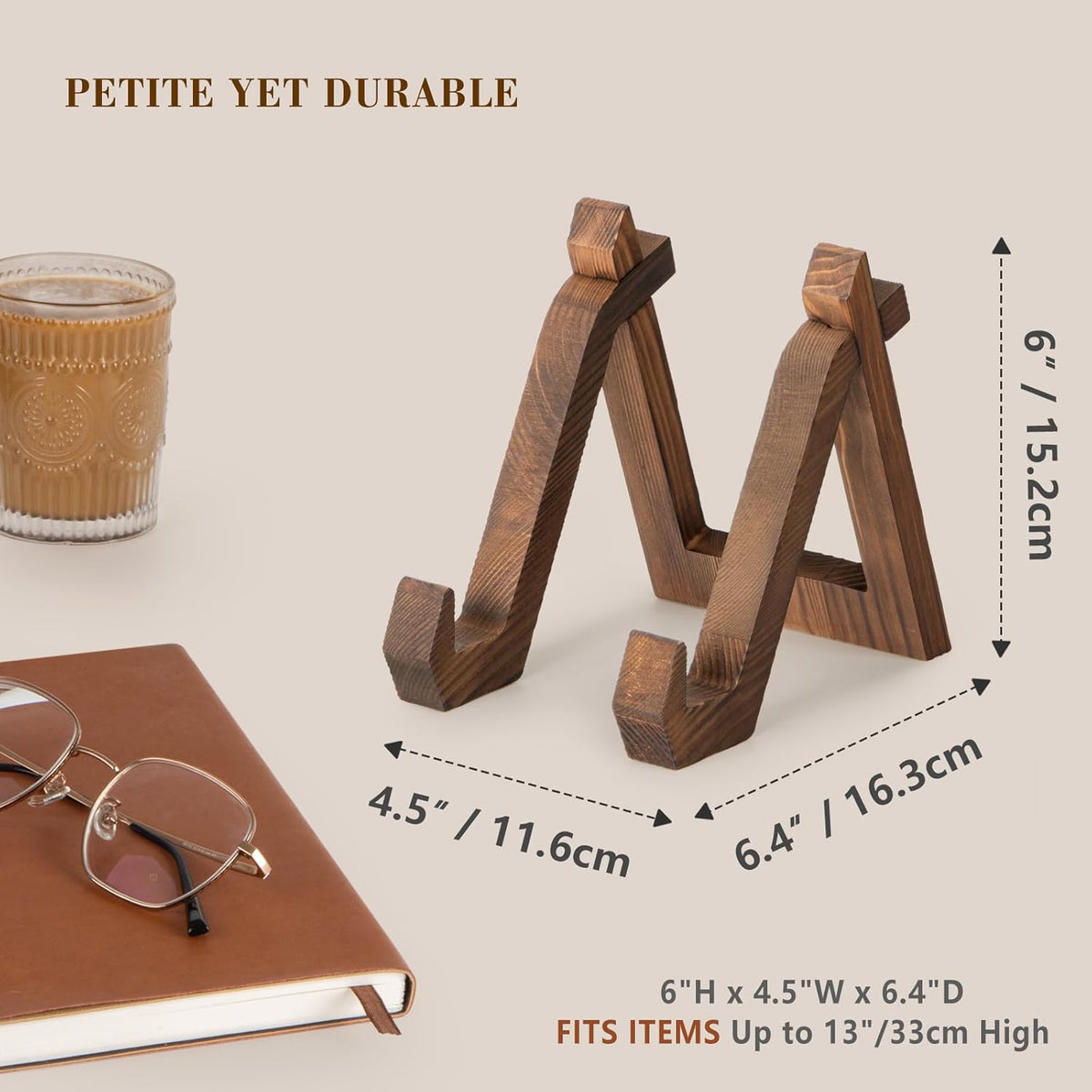 Plate Display Stand, 6 Inch Plate Holder for Displaying, Decorative Picture Frame Dish Photo Plaque