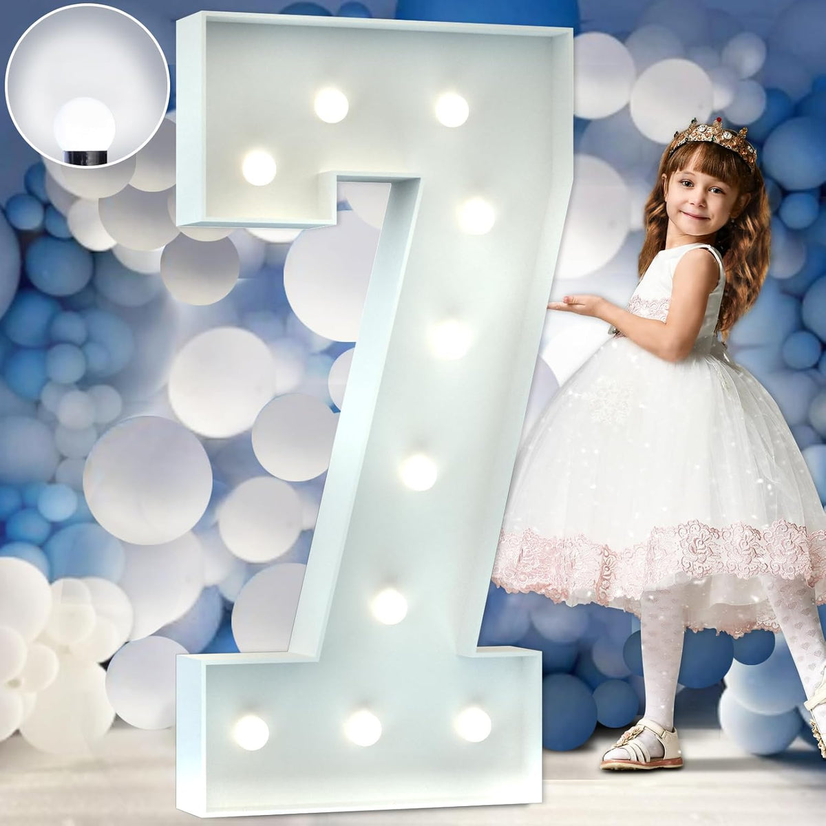 Marquee Numbers 4 Feet Tall Big Light Up Numbers 7th 17th 70th Happy Birthday Decorations Girl Boy