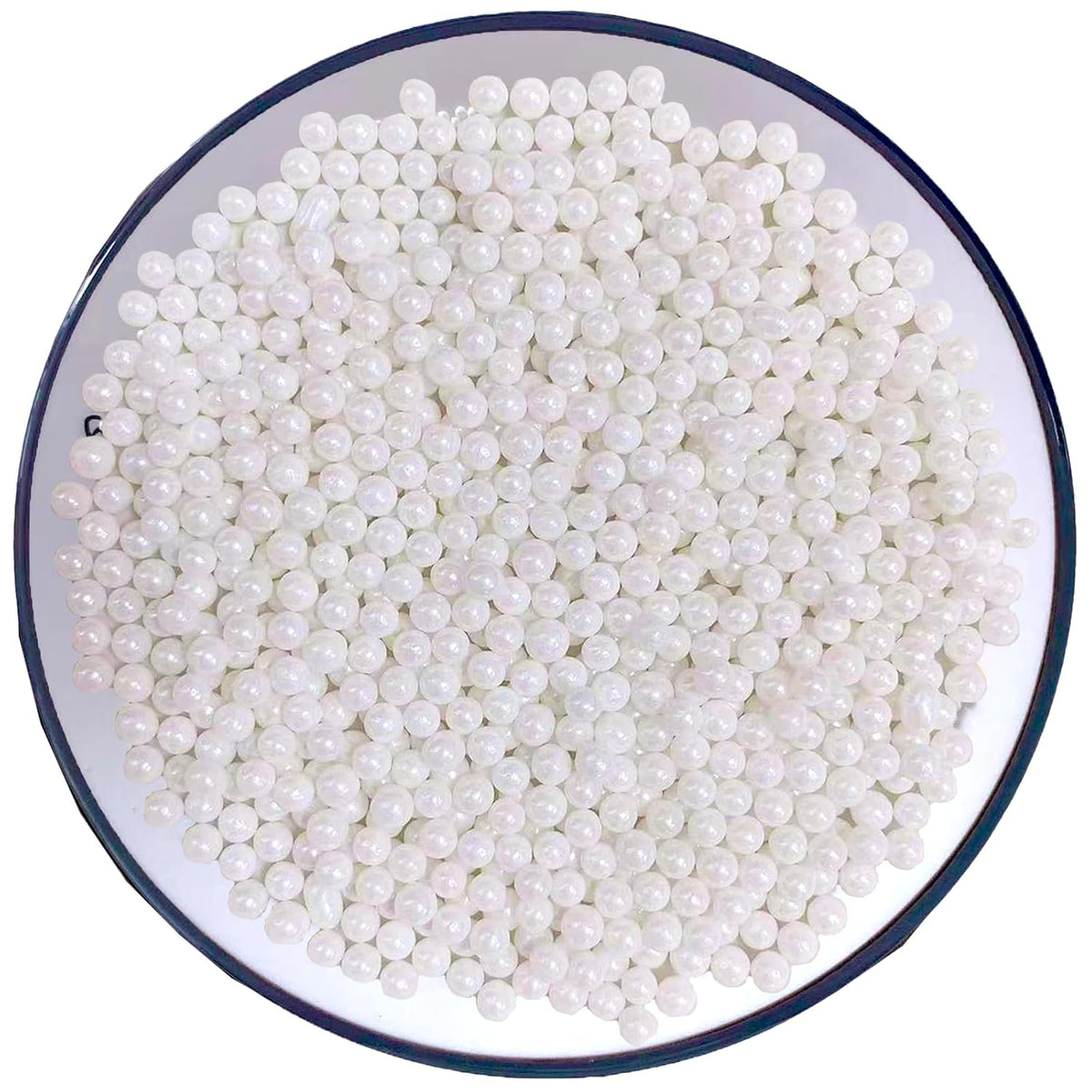 Sentovac 4mm White Pearl Sprinkles Edible Cake Decorating Sugar Candy Cookie Cake Cupcake Topper