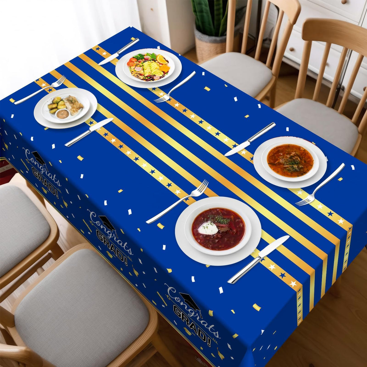 Childom 3 Pack Graduation Tablecloth,Graduation Decorations Class of 2026 Graduation Party