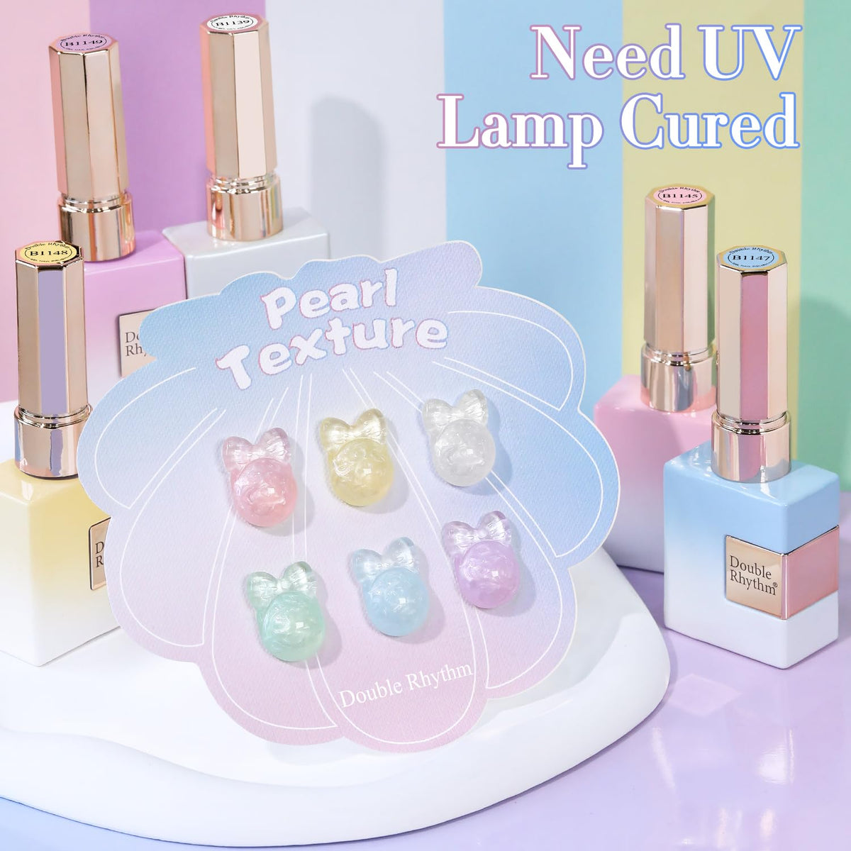 Double Rhythm 6 Pcs 15 ML Gel Polish Set Same Color Same Bottle Soak Off Gel Polish Kit Nail Art
