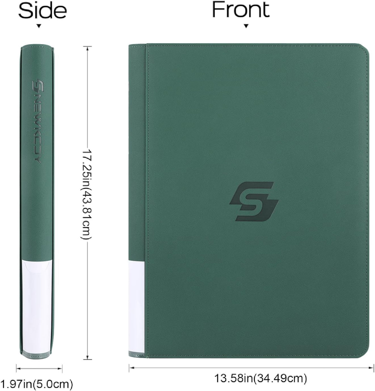 Snekdy premium 1024-pocket trading card binder, 16-pocket cards album, waterproof PU-leather Cover