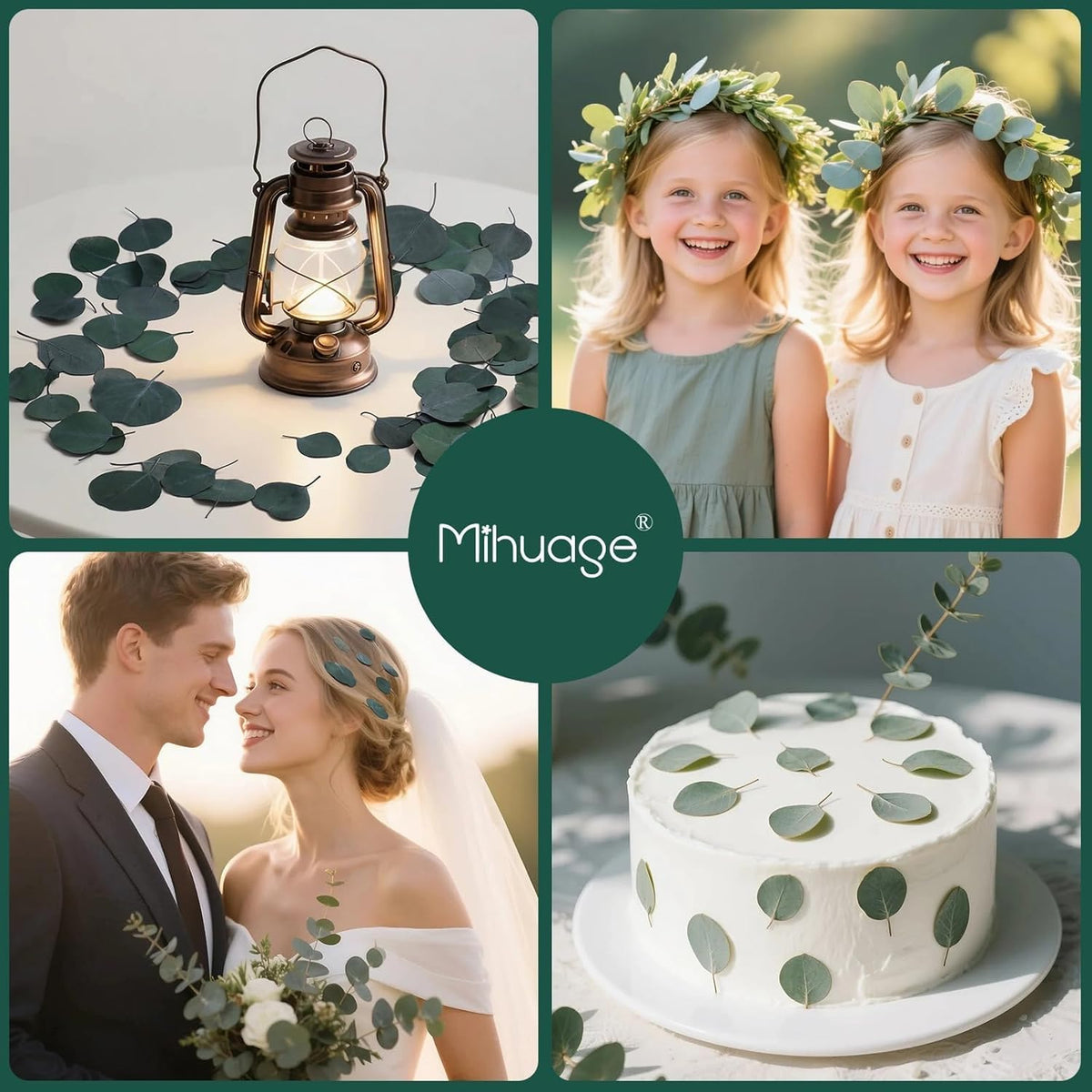 400+ Natural Dried Eucalyptus Leaves – Bulk Green Petals for Wedding, Baby Shower, & Table Decor.
