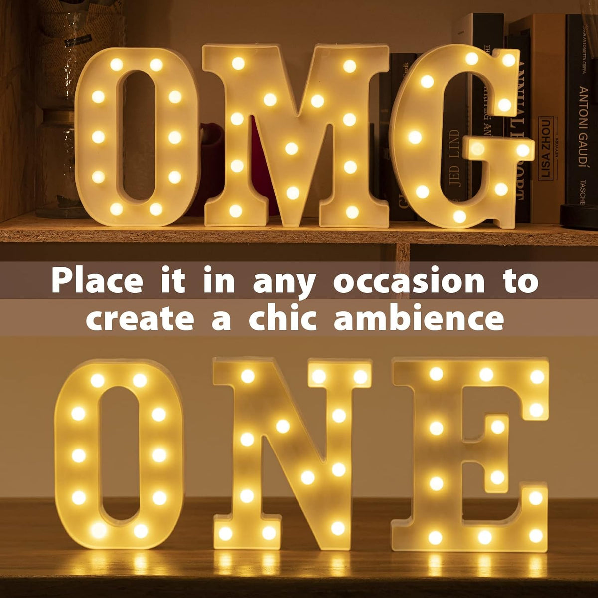 HXWEIYE Light Up Letters LED Marquee Letters Light Sign 26 Alphabet and 10 Number Big Lights Letter