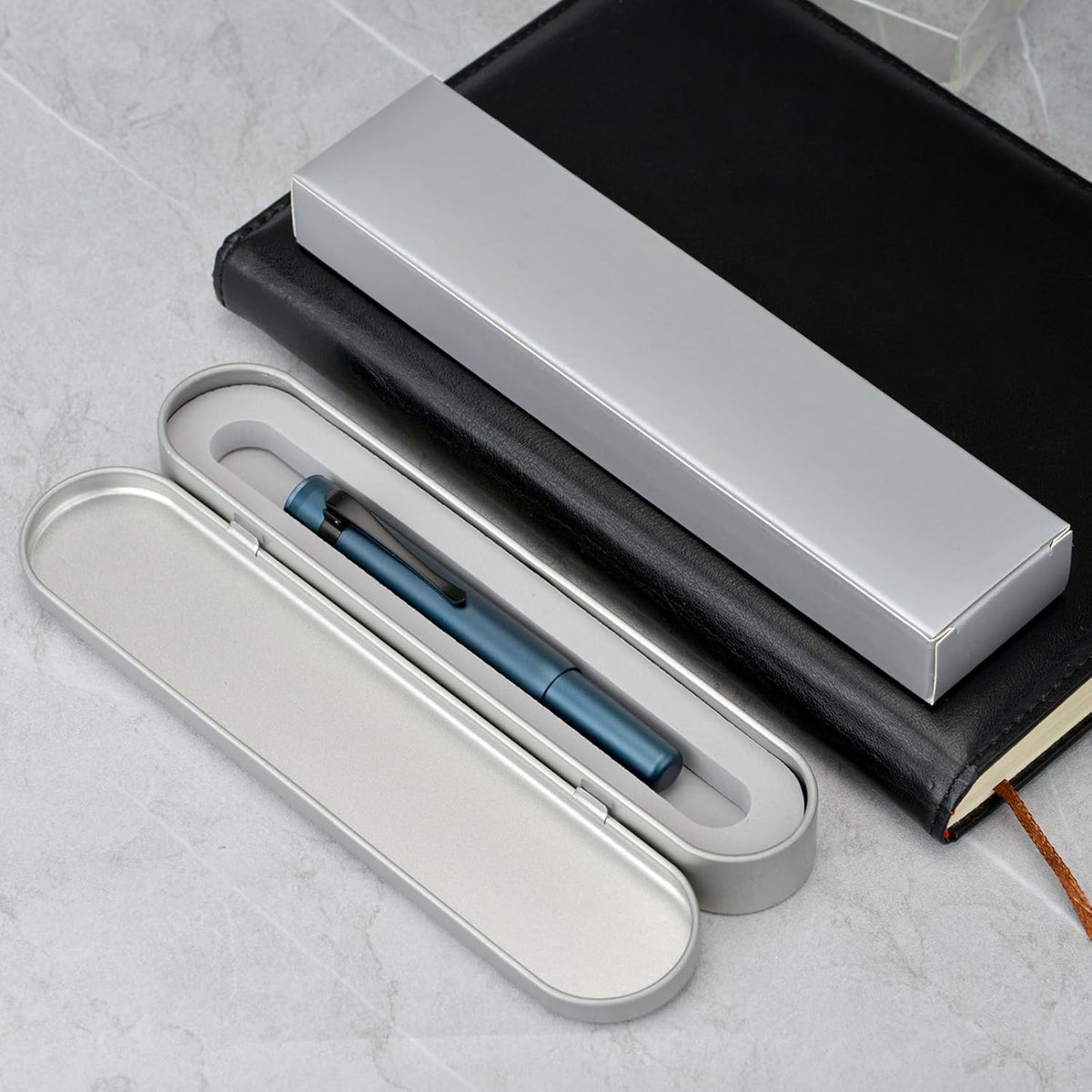 Hongdian M2 Black Forest Mini Rollerball Pen, Fine Point 0.5mm, Sleek Aluminium Pocket Pen with