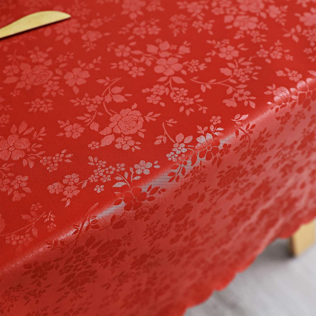 Smiry Square Table Cloth, Waterproof Heavy Duty Vinyl Tablecloths, Wipeable Washable Table Cover