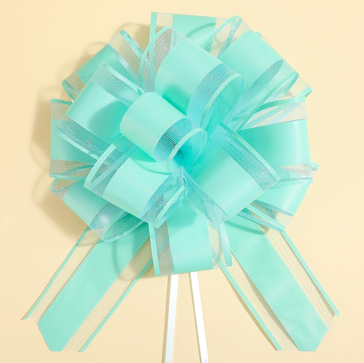 6 Pieces Large Pull Bows,6 inches,Bow for Gift Wrapping,Pull Bows for Christmas Party Birthday Gift