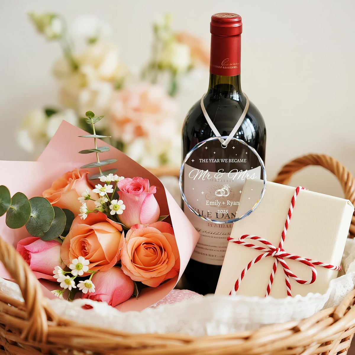 Personalized Wedding Gifts - Mr and Mrs Ornament 2025 - Bridal Shower Gifts for Bride, Newlywed