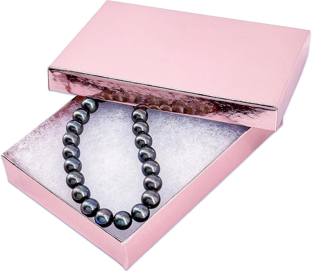 TheDisplayGuys - 25-Pack #53 Kraft Paper Cardboard Gift Boxes/Jewelry Cases w. Cotton Padding & Lid