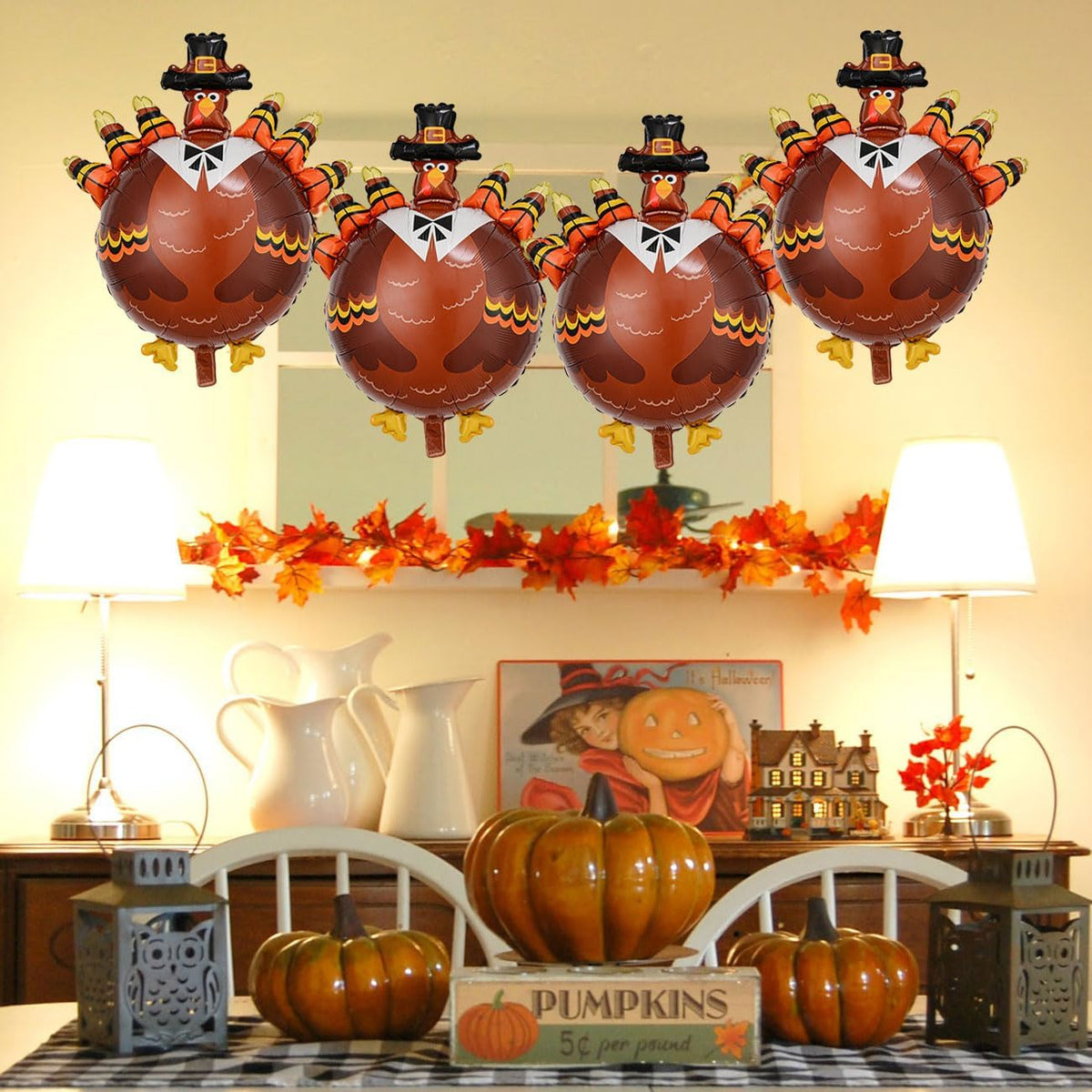 Turkey Balloon Thanksgiving Balloons Fall Balloon Decorations Turkey Balloons for Thanksgiving