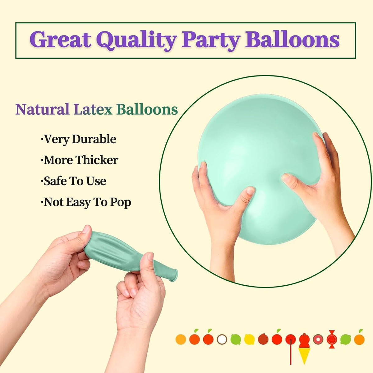 110pcs Pastel Green Balloon 12 Inch, Pastel Green Latex Balloons for Birthday Party Baby Shower