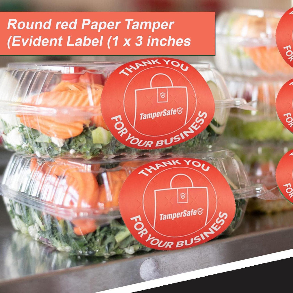 Angel's Peel Lounge Thank You Tamper Proof Stickers Roll — Tamper Evident Stickers for Bags, Drink