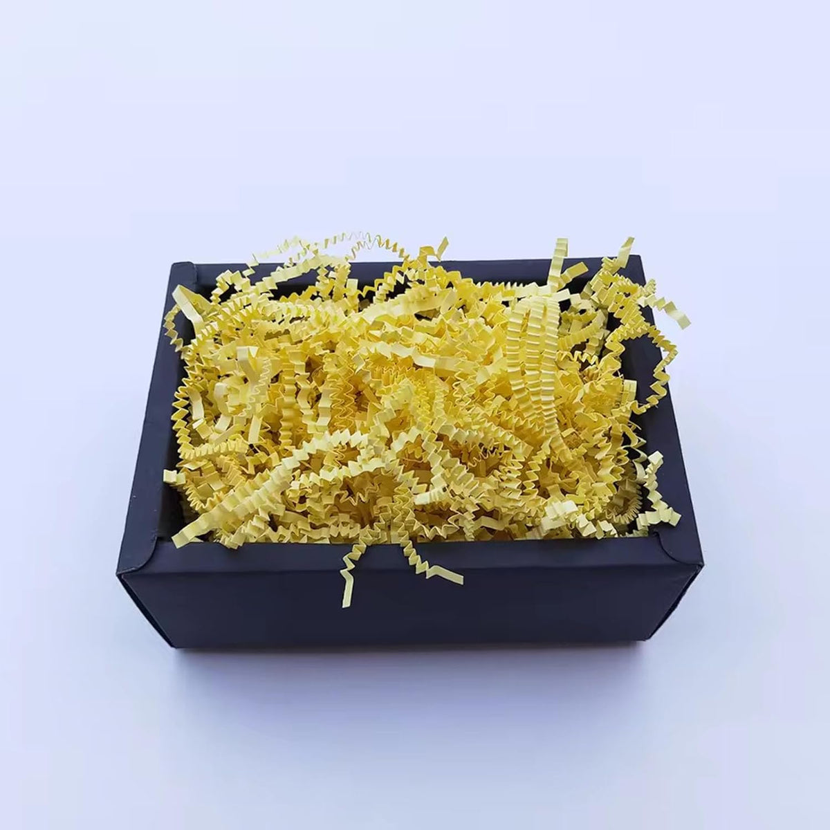 Zankubom 1 LB Light Yellow Crinkle Cut Paper Shred Filler Great for Gift Wrapping, Light Yellow