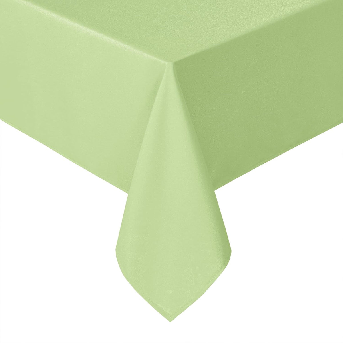 Hiasan Light Sage Tablecloth for Rectangle Tables - Waterproof Washable Polyester Fabric Table