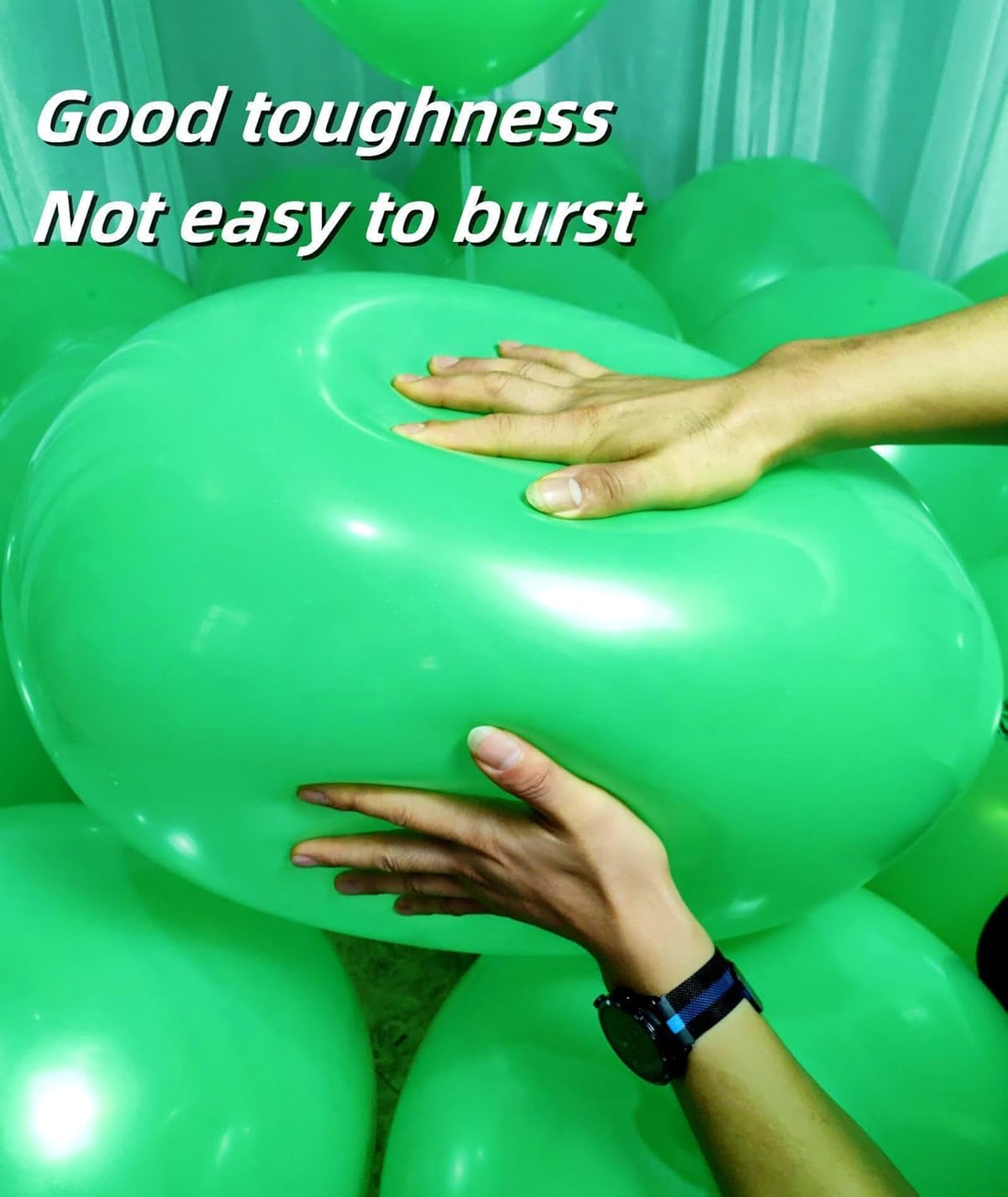 90 Pack Green Balloons 18 inch Green Latex Large Balloons for Party Decorations and Events