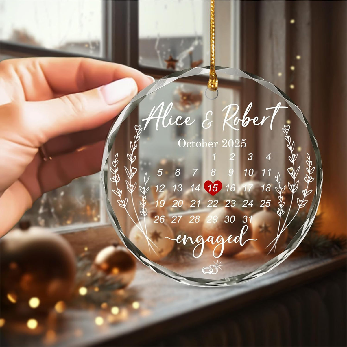 Personalized The Year We Became Mr & Mrs Christmas Ornaments - Wedding Gifts For Newlywed Couple