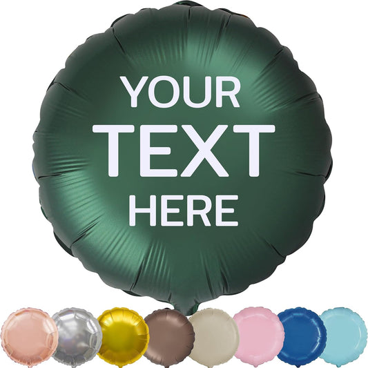 Сustom balloons Name Personalized foil Balloon round 19 inch satin and glossy colors Any text Gift