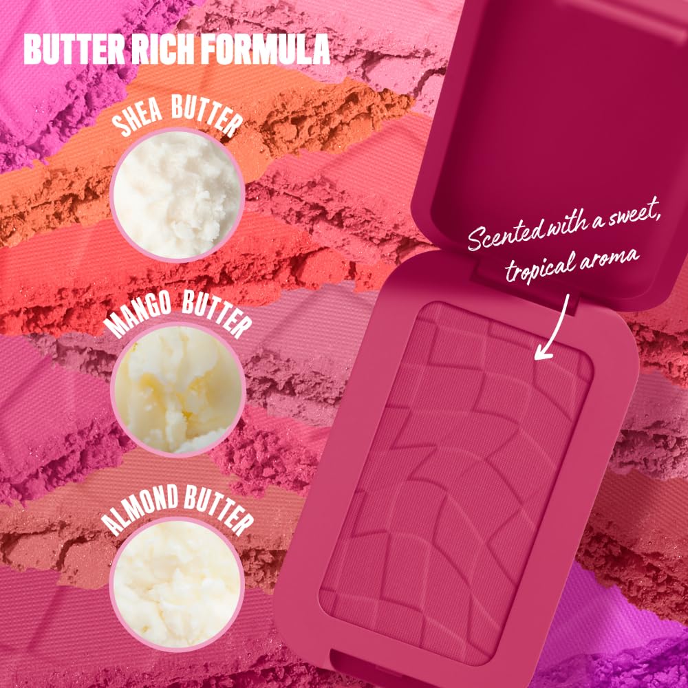 NYX PROFESSIONAL MAKEUP Buttermelt Powder Blush, Fade and Transfer-Resistant Blush, Up to 12HR Make