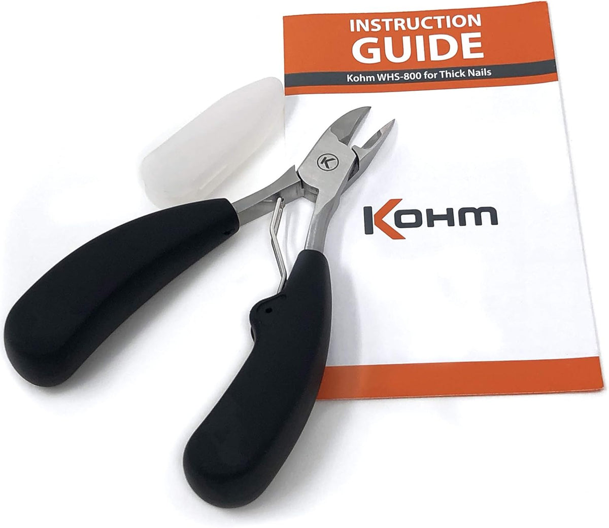 Kohm Toenail Clippers | Extra-Wide Blade & Non-Slip Grip for Thick, Ingrown & Fungal Nails | Heavy