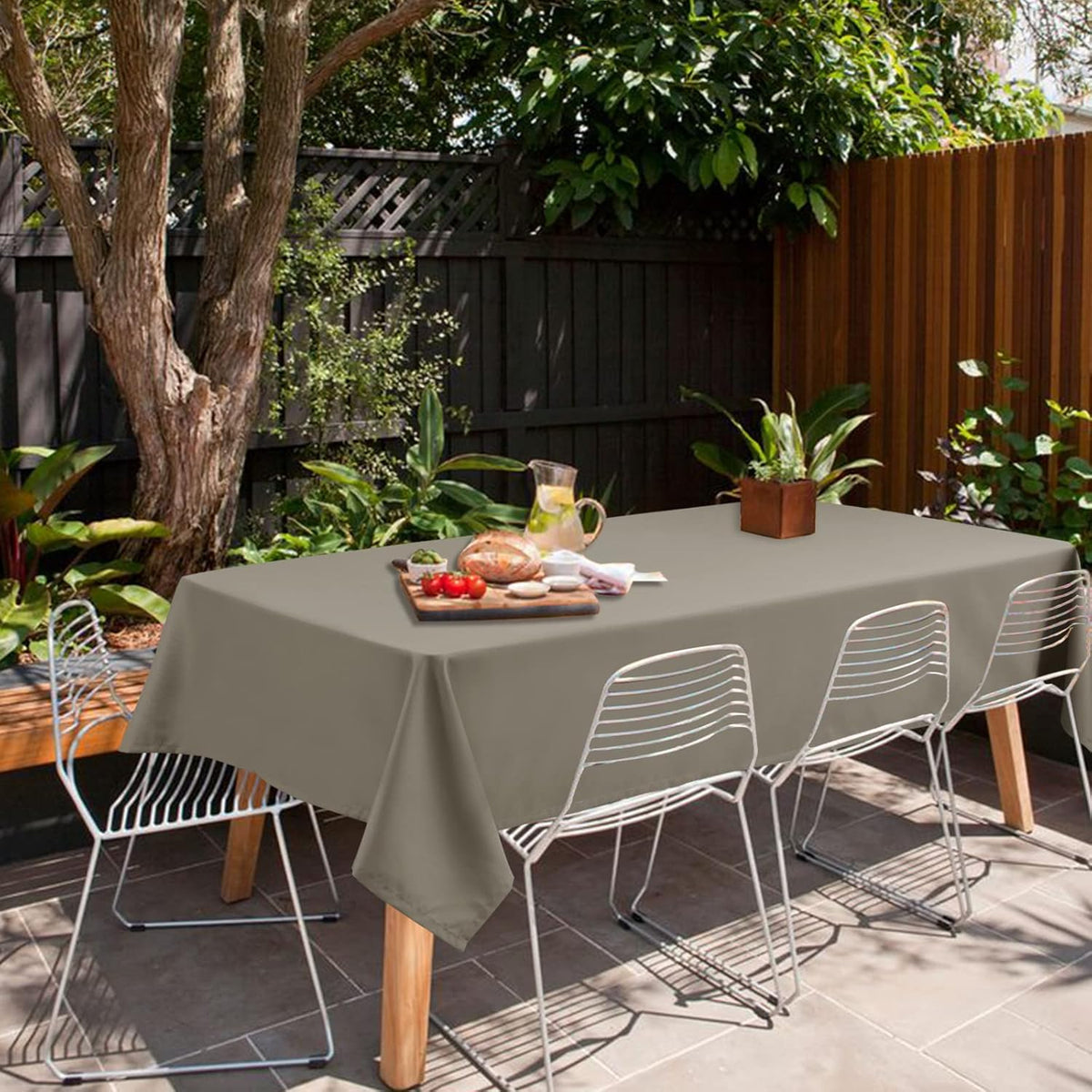 Hiasan Small Tablecloth for Square Tables - Waterproof and Spillproof Washable Fabric Table Cloth