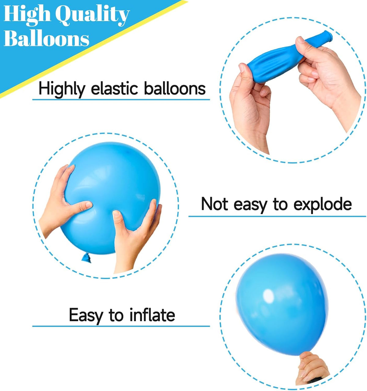 68Pcs Red Yellow Blue Toy Balloons 12 Inch Light Blue Cloud Cow Print Balloons for Baby's Birthday