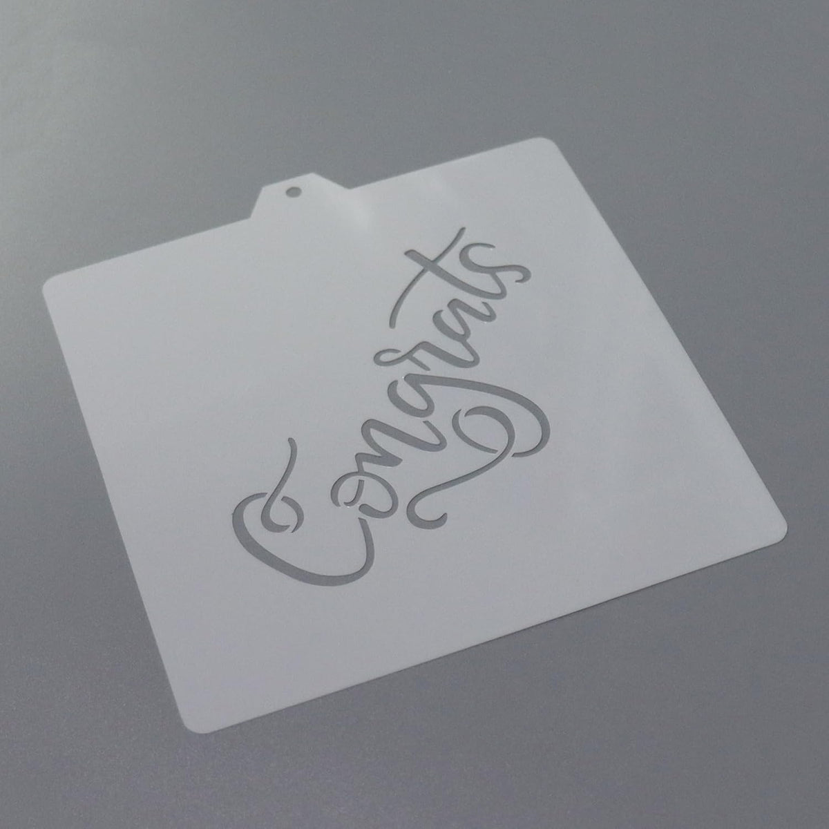 Congrats Hand Lettered Stencil and Cookie Cutter, Cookie Stencil, Cutter Stenci(Congrats)