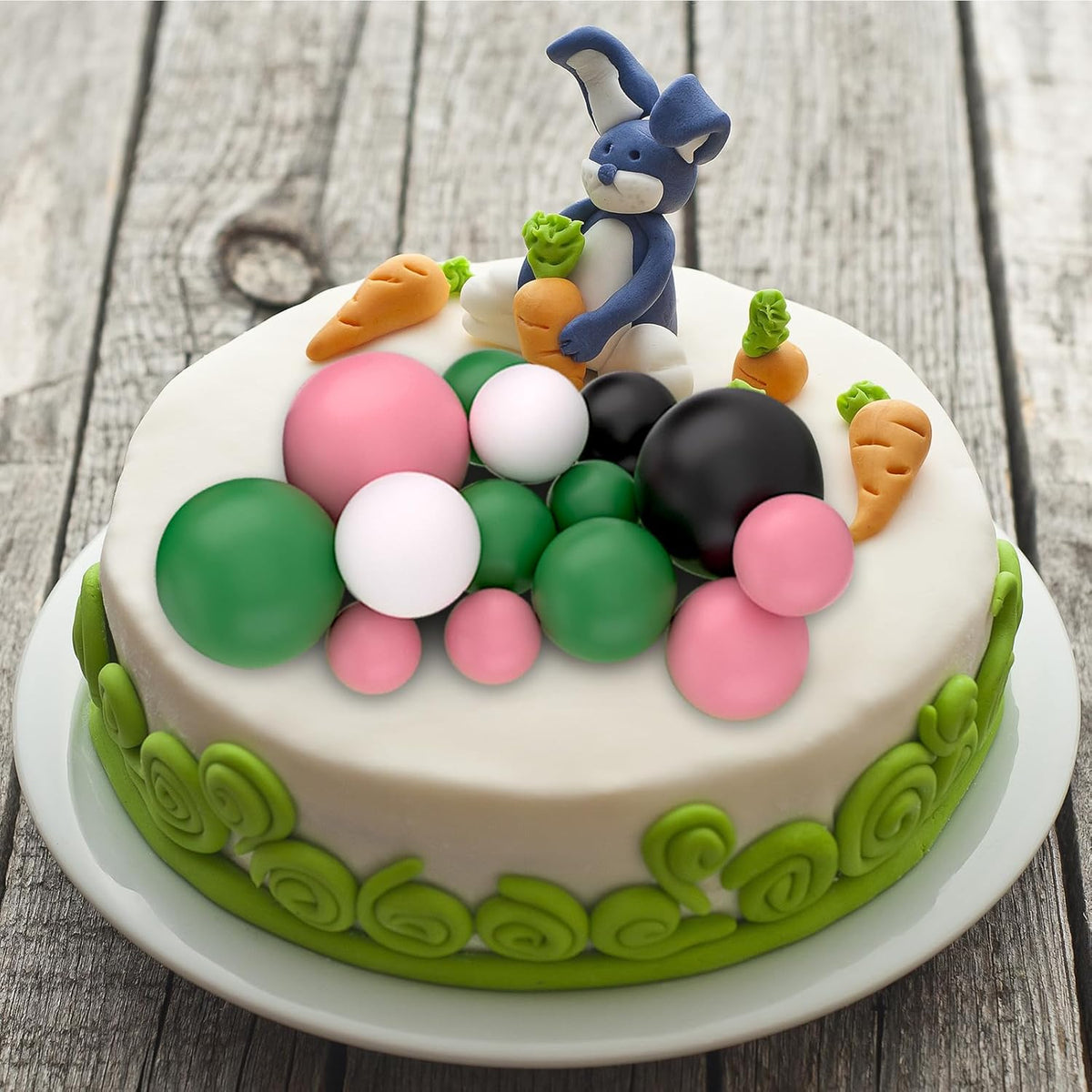 ASTARON 32 Pcs Ball Cake Topper Decorations Mini Balloons Birthday Cake Toppers Foam Balls Sticks