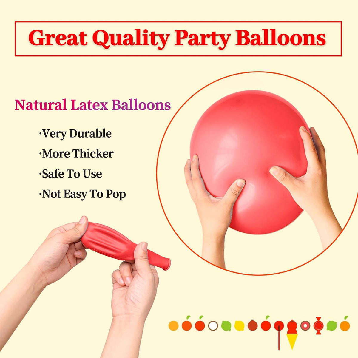 110pcs Pastel Red Balloon 12 Inch, Pastel Red Latex Balloons for Birthday Party Baby Shower