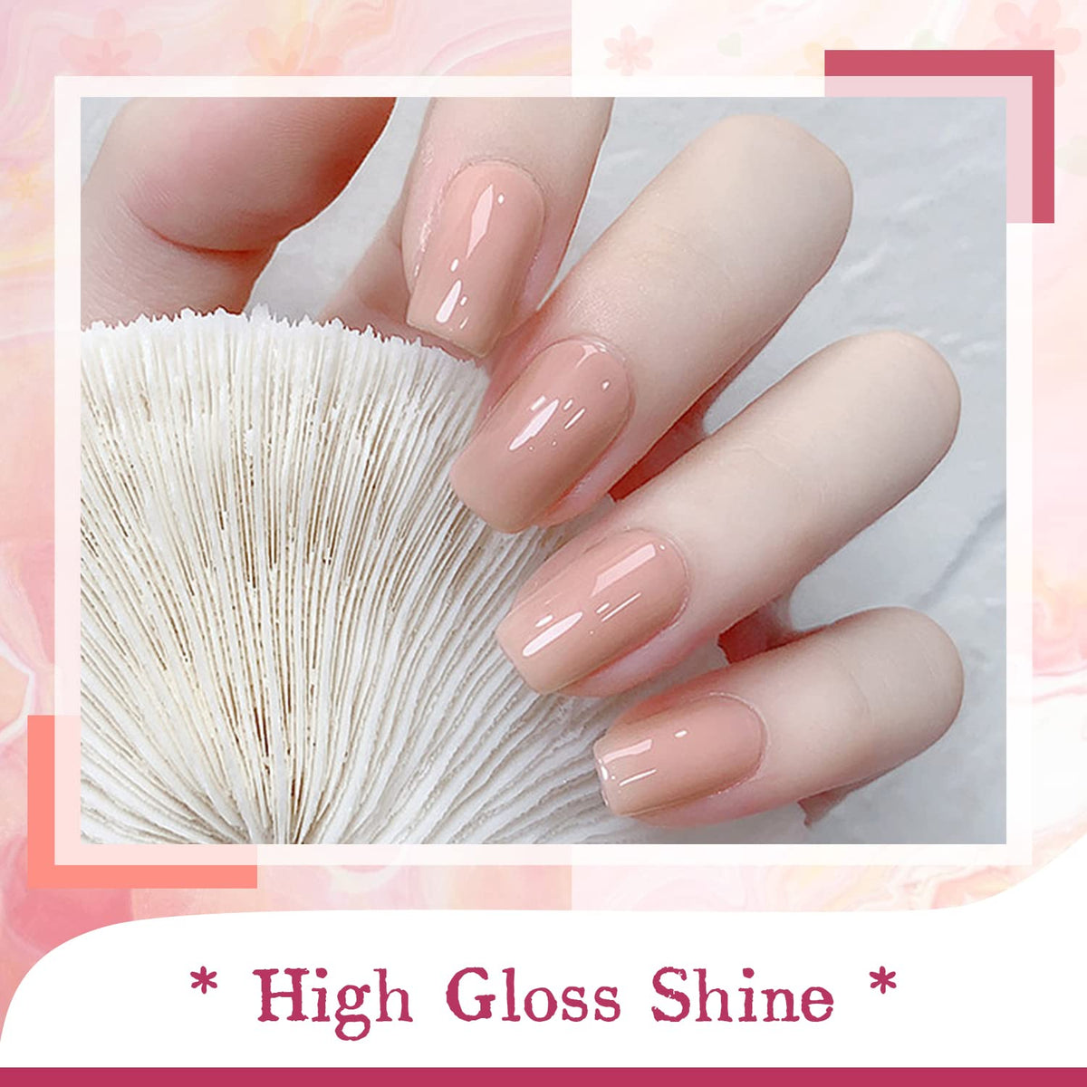 JODSONE Gel Nail Polish Kit with U V Light 36 PCS Classic Black and White Nude and Blue Purple Gel