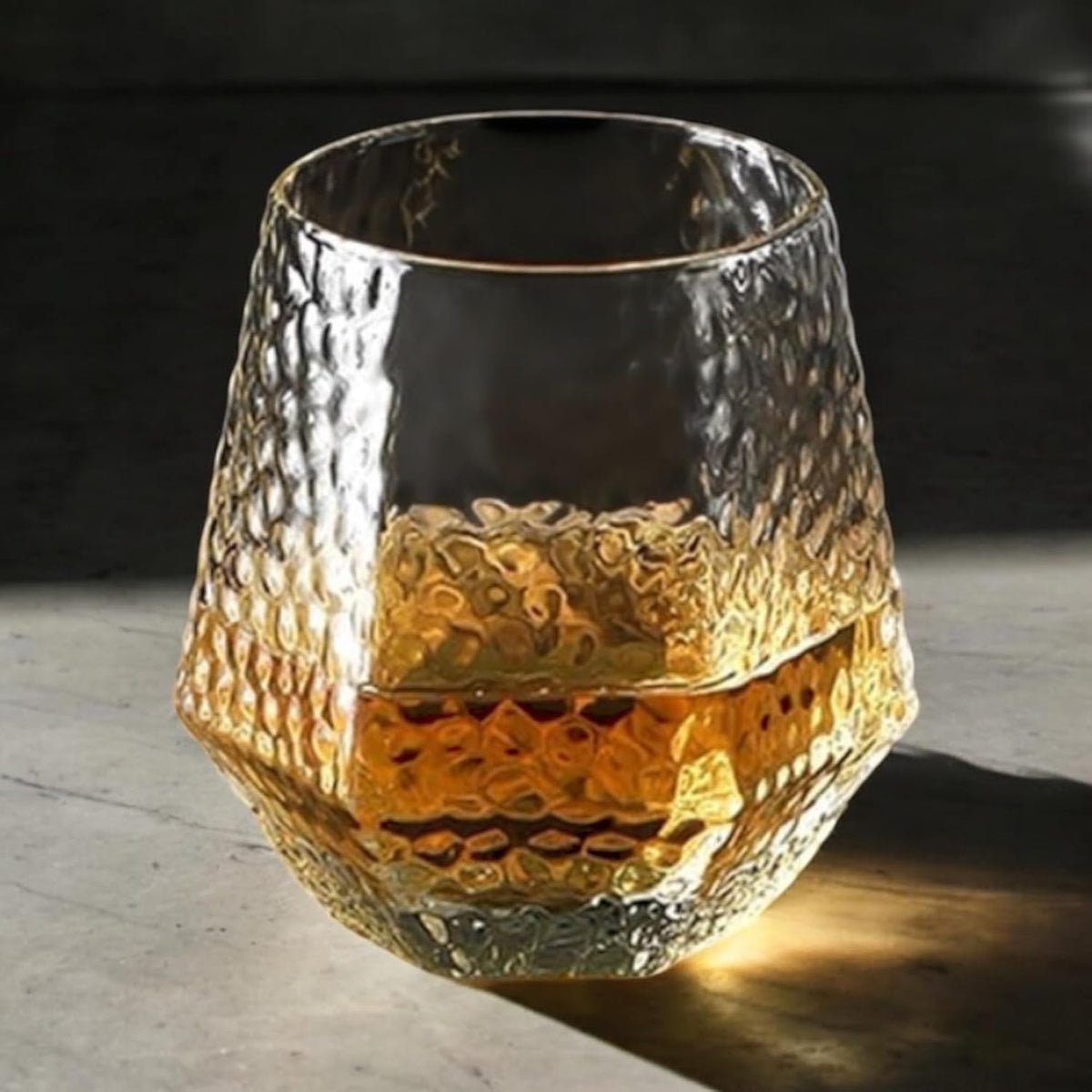40 count Diamond Unbreakable Stemless Plastic Wine Champagne Whiskey Glasses Elegant Durable