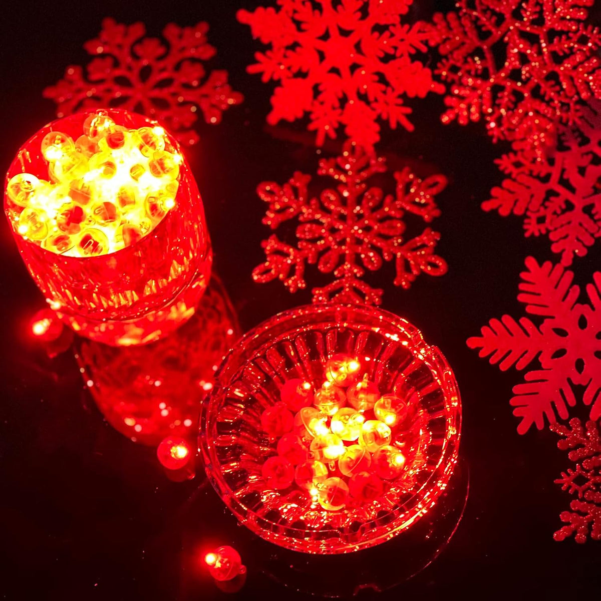 100pcs Red LED Balloon Light, Mini Led Lights Small Round Led Ball Lamp for Paper Lantern Balloon