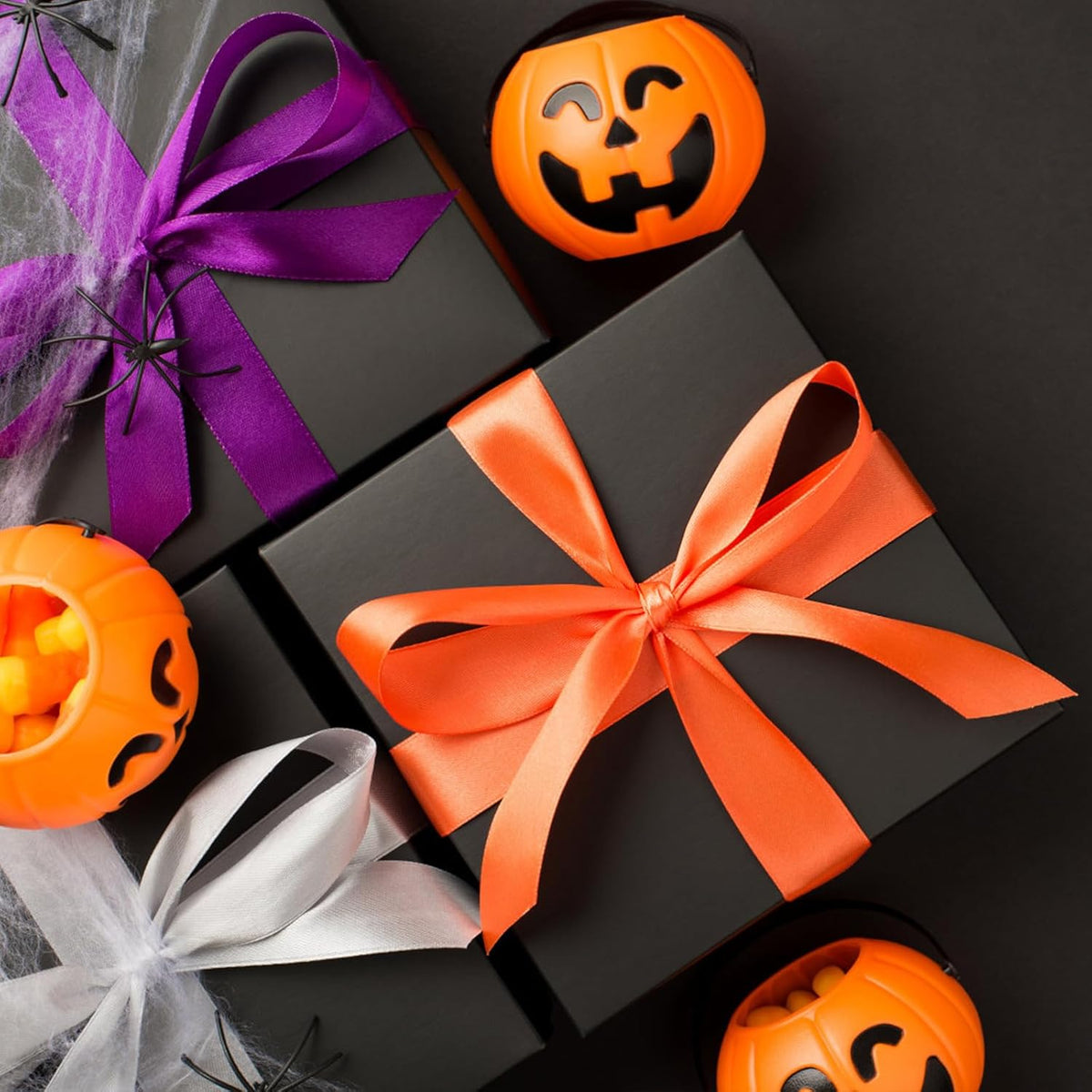 Vanhench Black Wrapping Paper, 17.5" x 963" (80 1/4FT), Art Paper, Birthday, Bouquet Flower