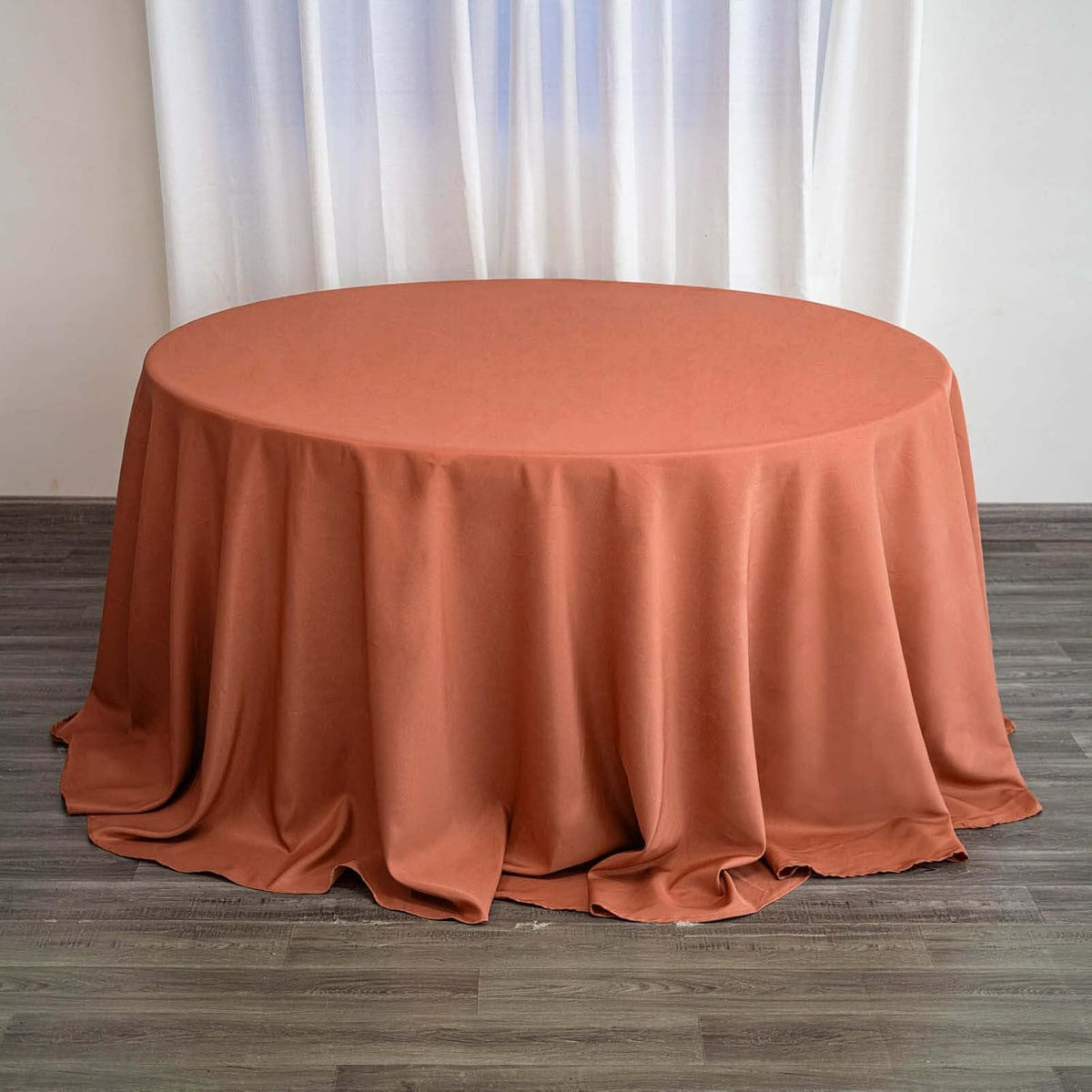 Efavormart Round Tablecloth, 132 Inch Stain & Wrinkle Resistant Washable Table Cloth, Decorative