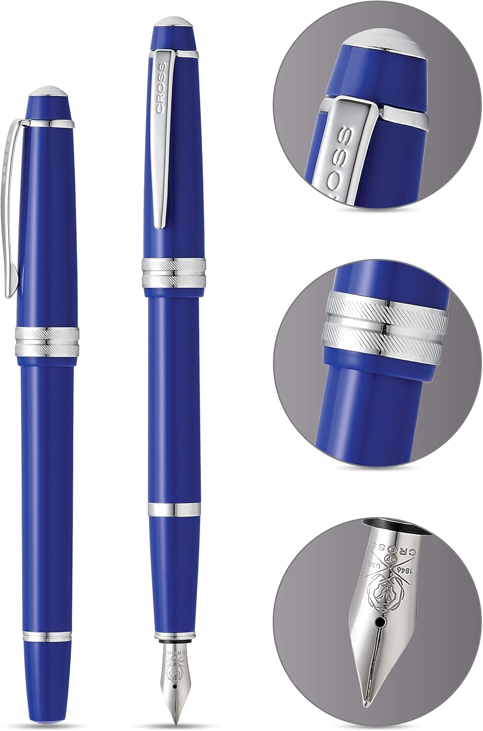 Cross Bailey Light Refillable Fountain Presented in a Everyday Gift Box - Medium Point, Black Ink